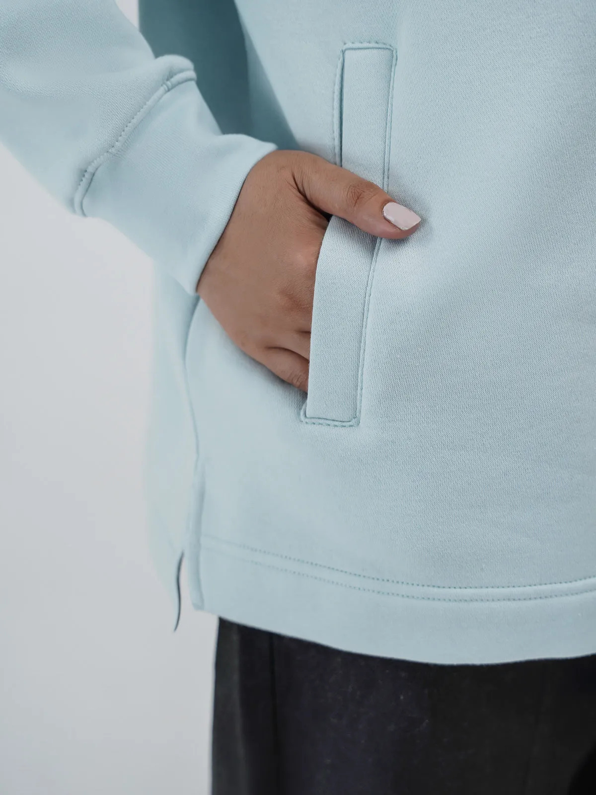 "ANTARES" Casual Half Zip Sweatshirt