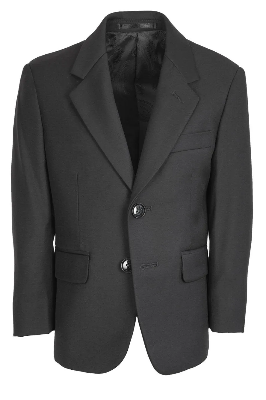 "Aspen" Kids Black Suit Jacket (Separates)