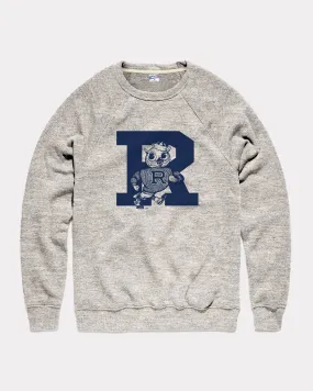 Rice Owls Monogram Athletic Grey Crewneck