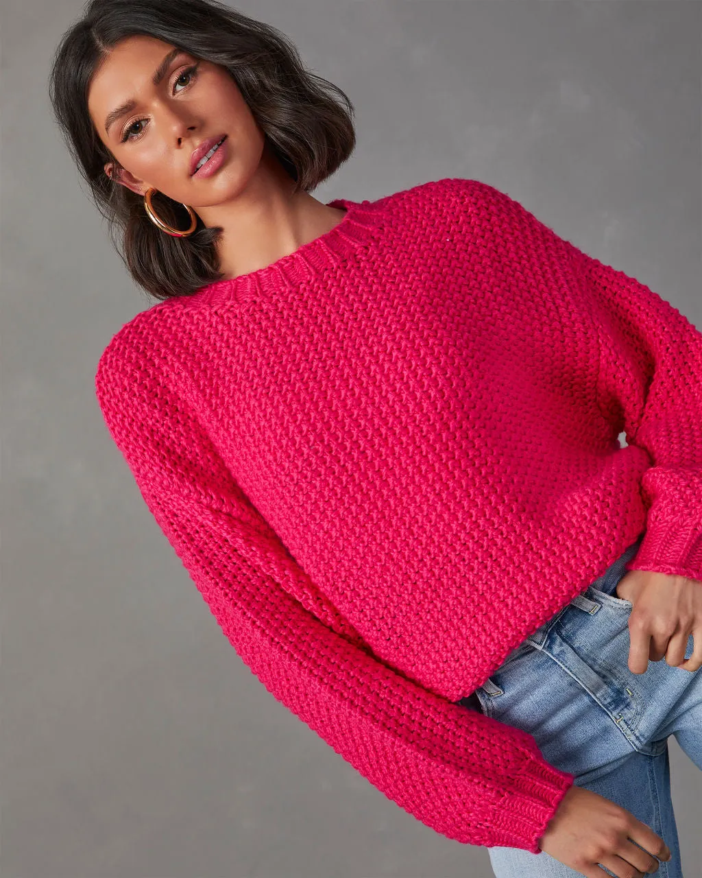 Rosalia Oversized Knit Pullover Sweater