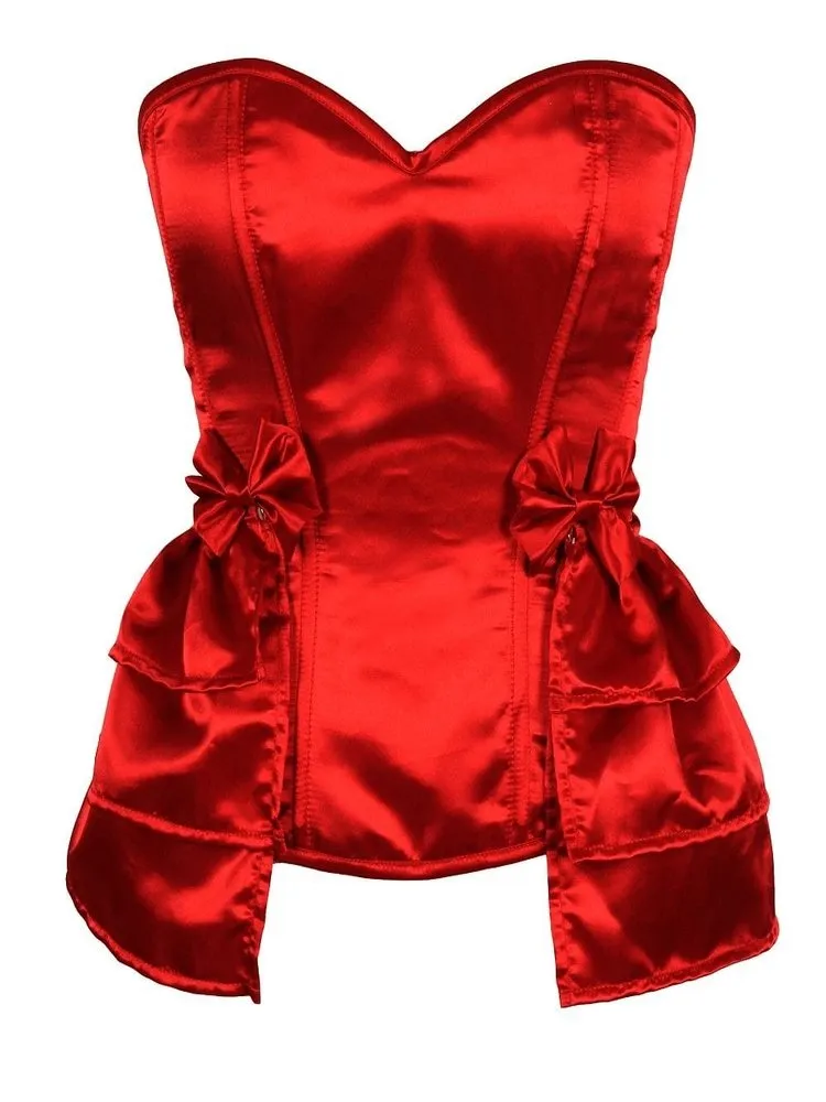 Sassy Satin Red Corset