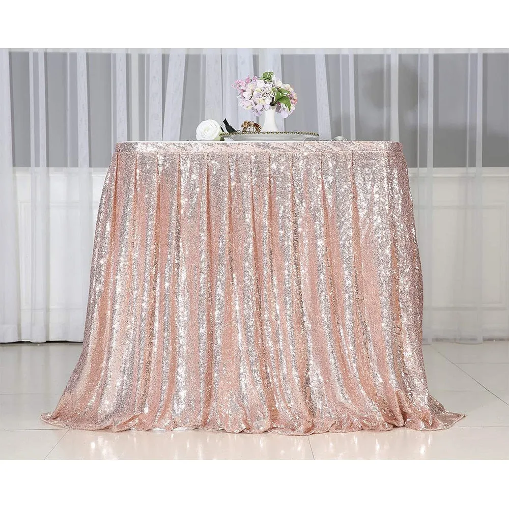 Sequin Rectangular Table Skirting for Party Tables - Wedding Decoration-Party Linen