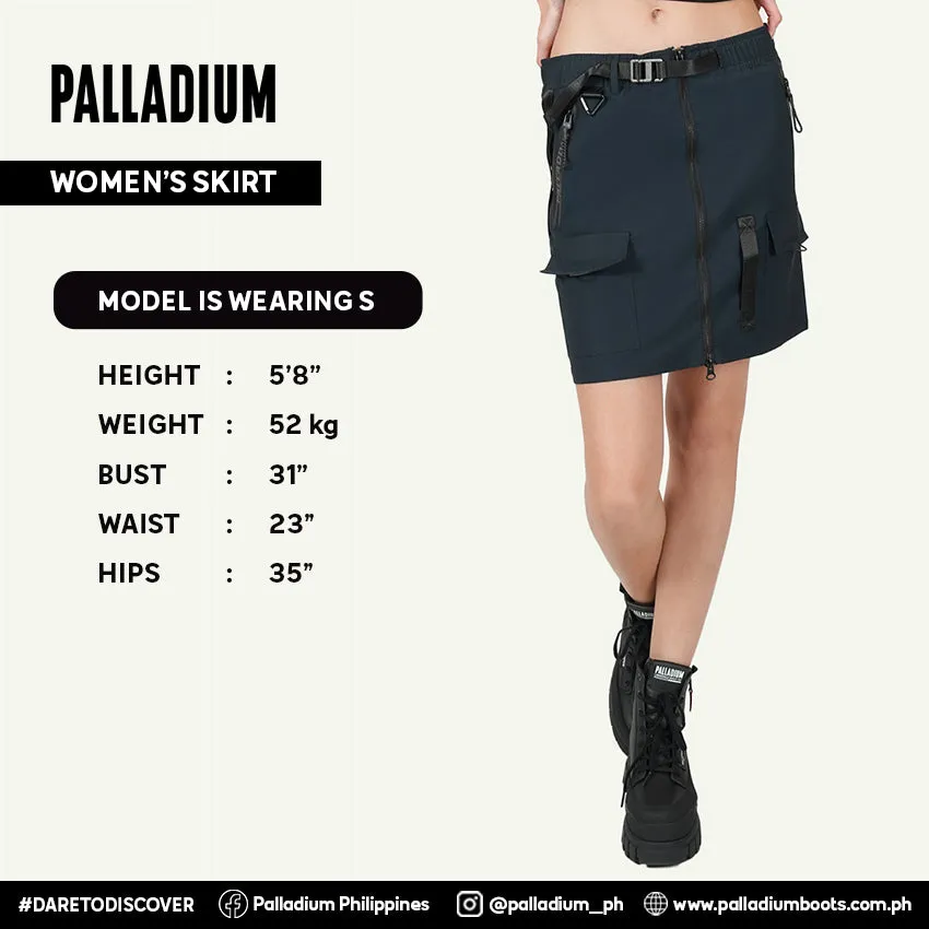 SHORT SKIRT FRONT PKT WOMEN'S SKIRT -  ANTHRACITE