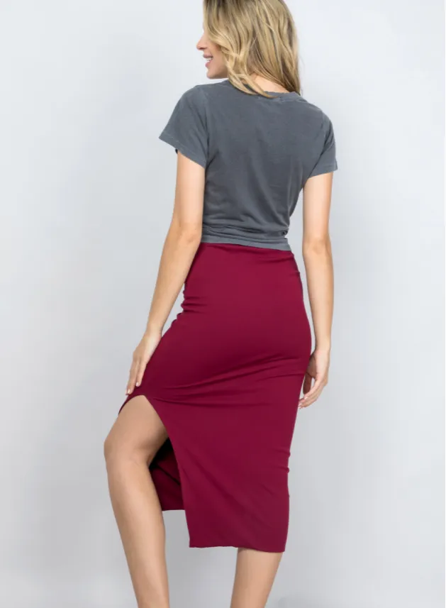 Side Slit Skirt