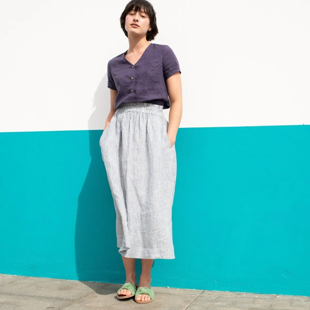 SION light weight linen skirt