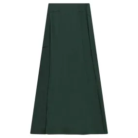 skirt midi silk flare - rainforest