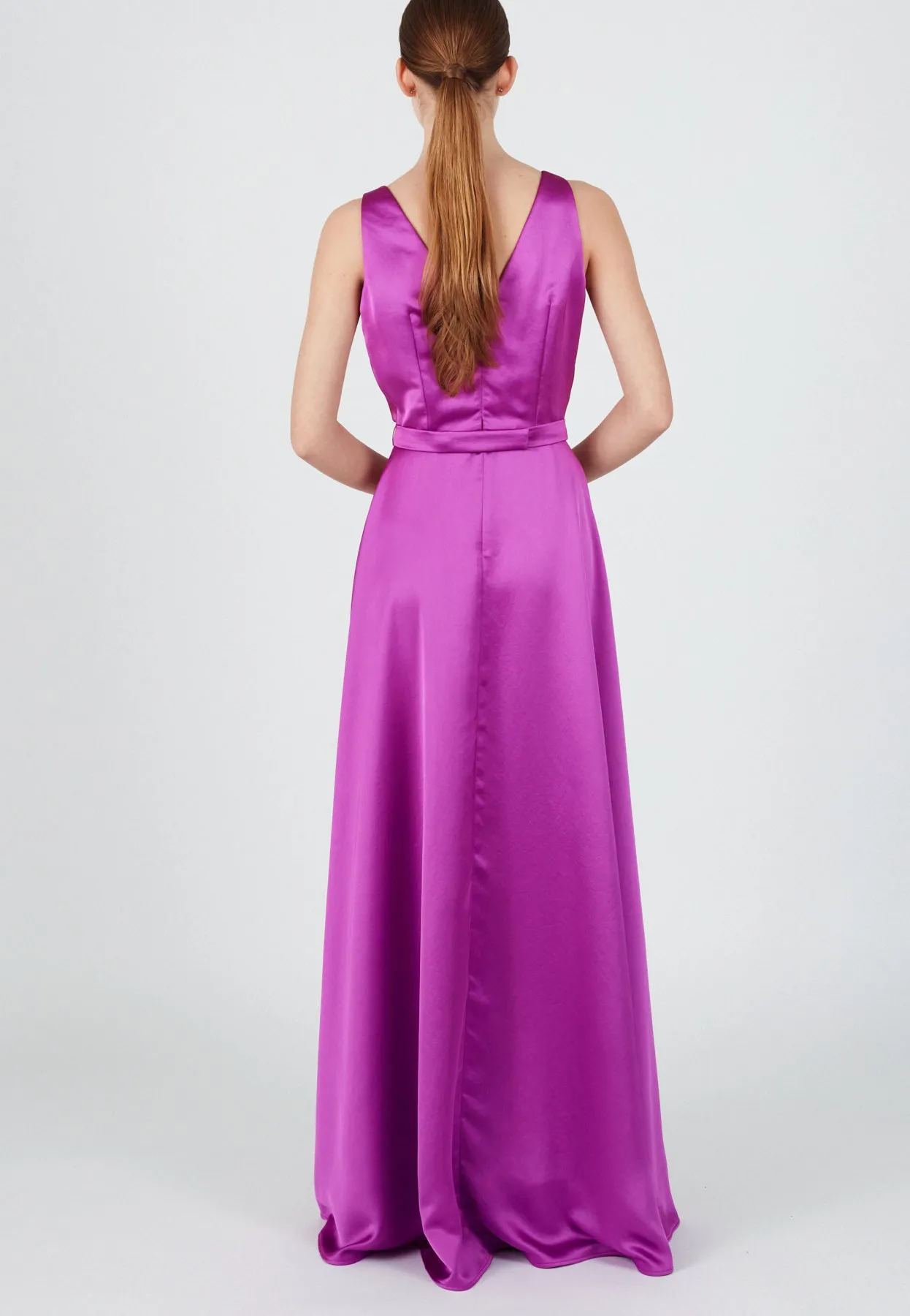 SOFI maxi evening fuchsia dress