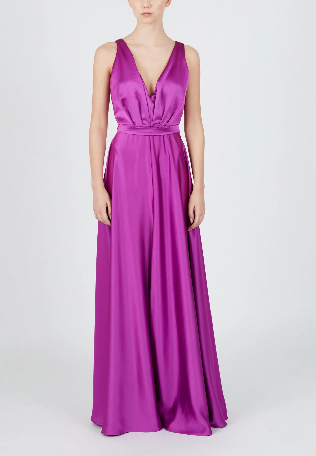 SOFI maxi evening fuchsia dress