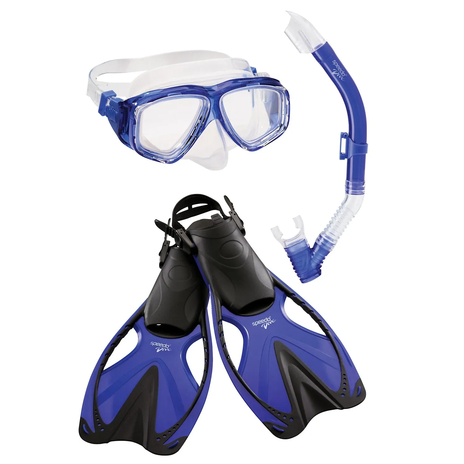 SPEEDO Adult Adventure Mask/Snorkel/Fin Set