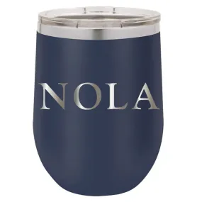 Stainless Steel NOLA Stemless Wine Glass