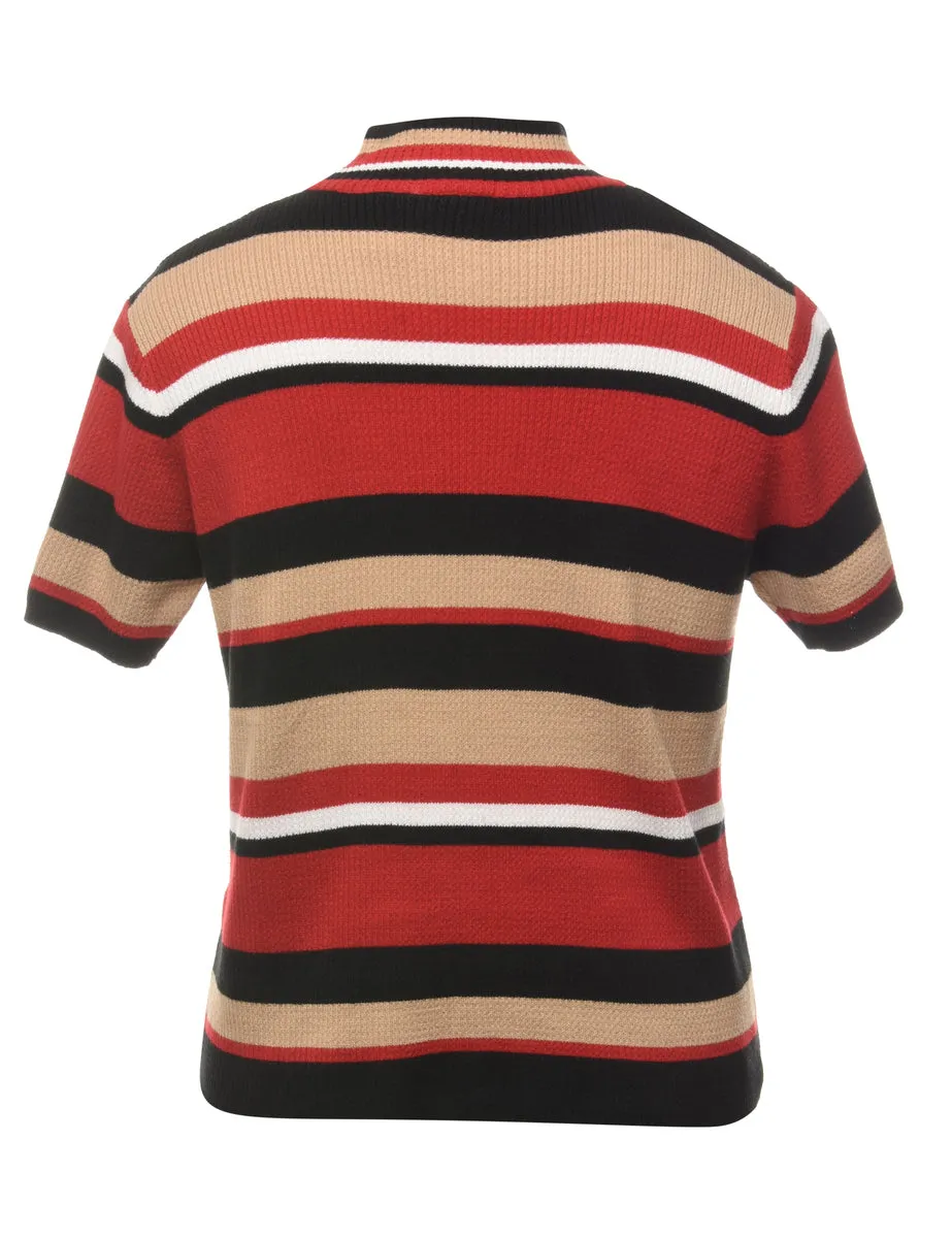 Striped Multi-colour Jumper - L