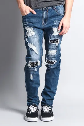 Stud Denim Jeans