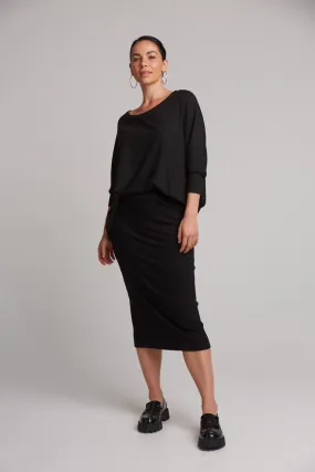 Studio Jersey Skirt - Ebony