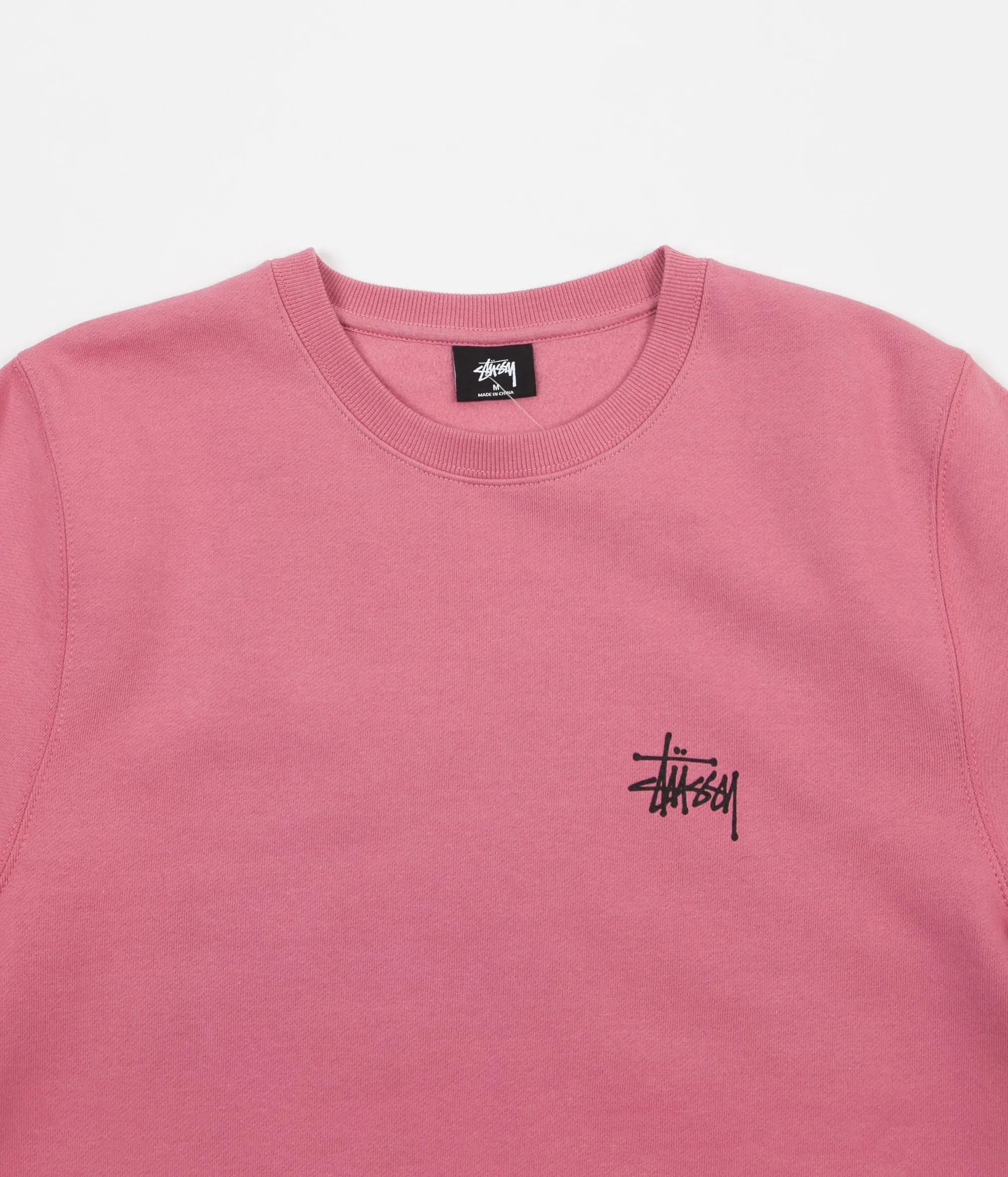 Stussy Basic Stussy Crewneck Sweatshirt - Orchid