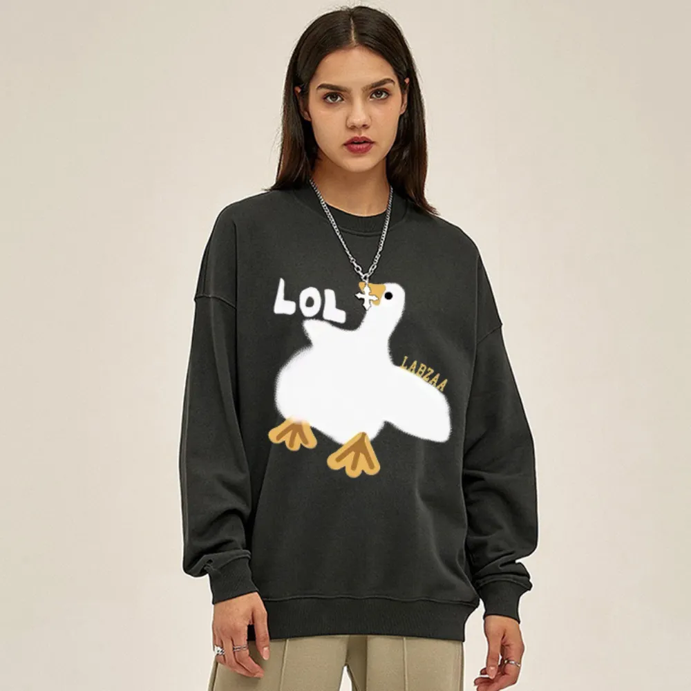 “Style trendy cute duck trendy print” Sweatshirt