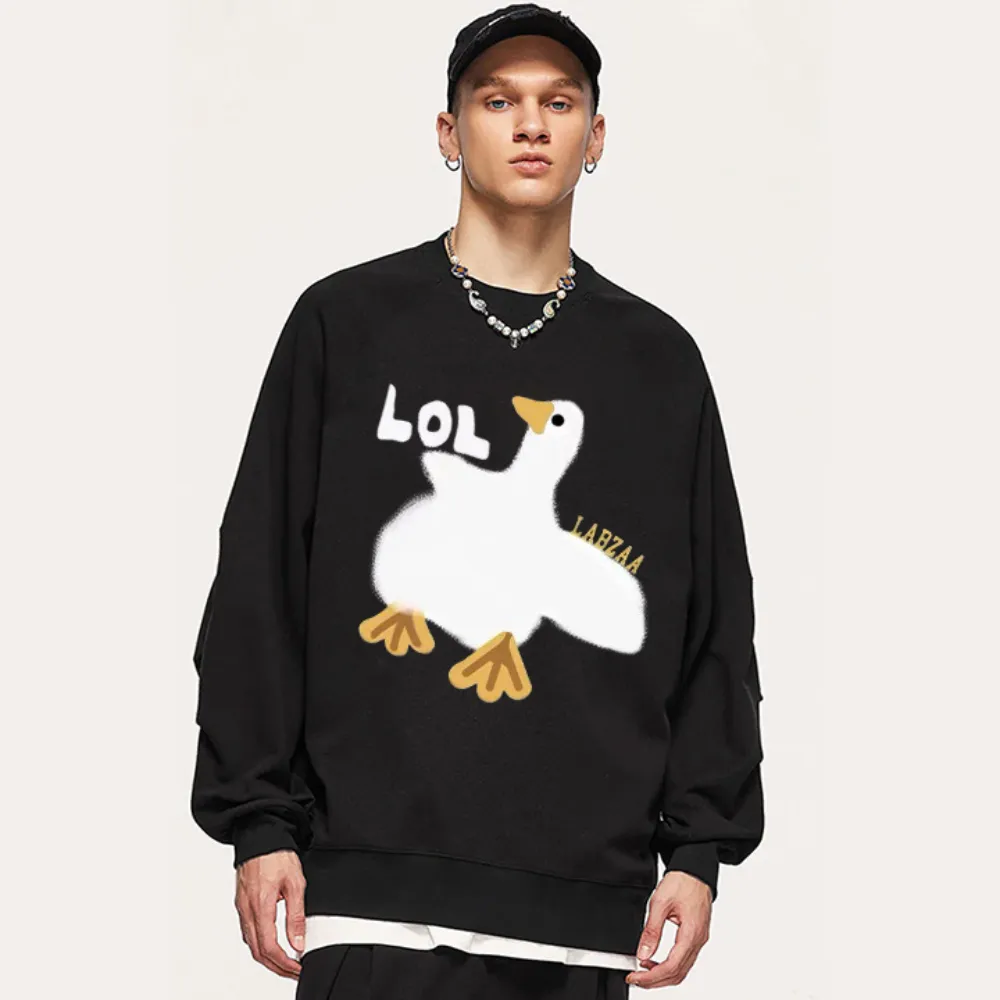 “Style trendy cute duck trendy print” Sweatshirt