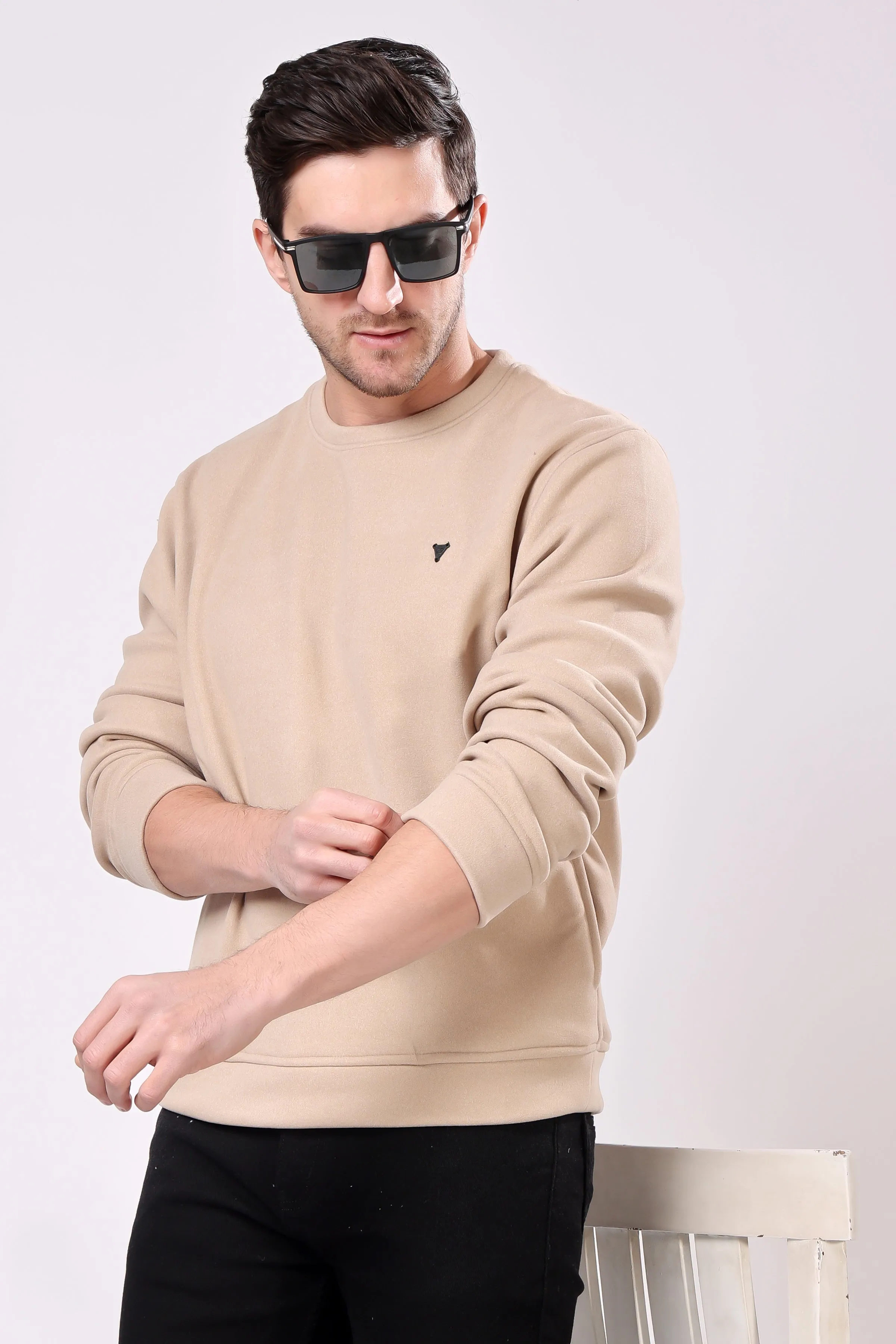 STYLOX Cotton Crew Neck Sweatshirt For Men