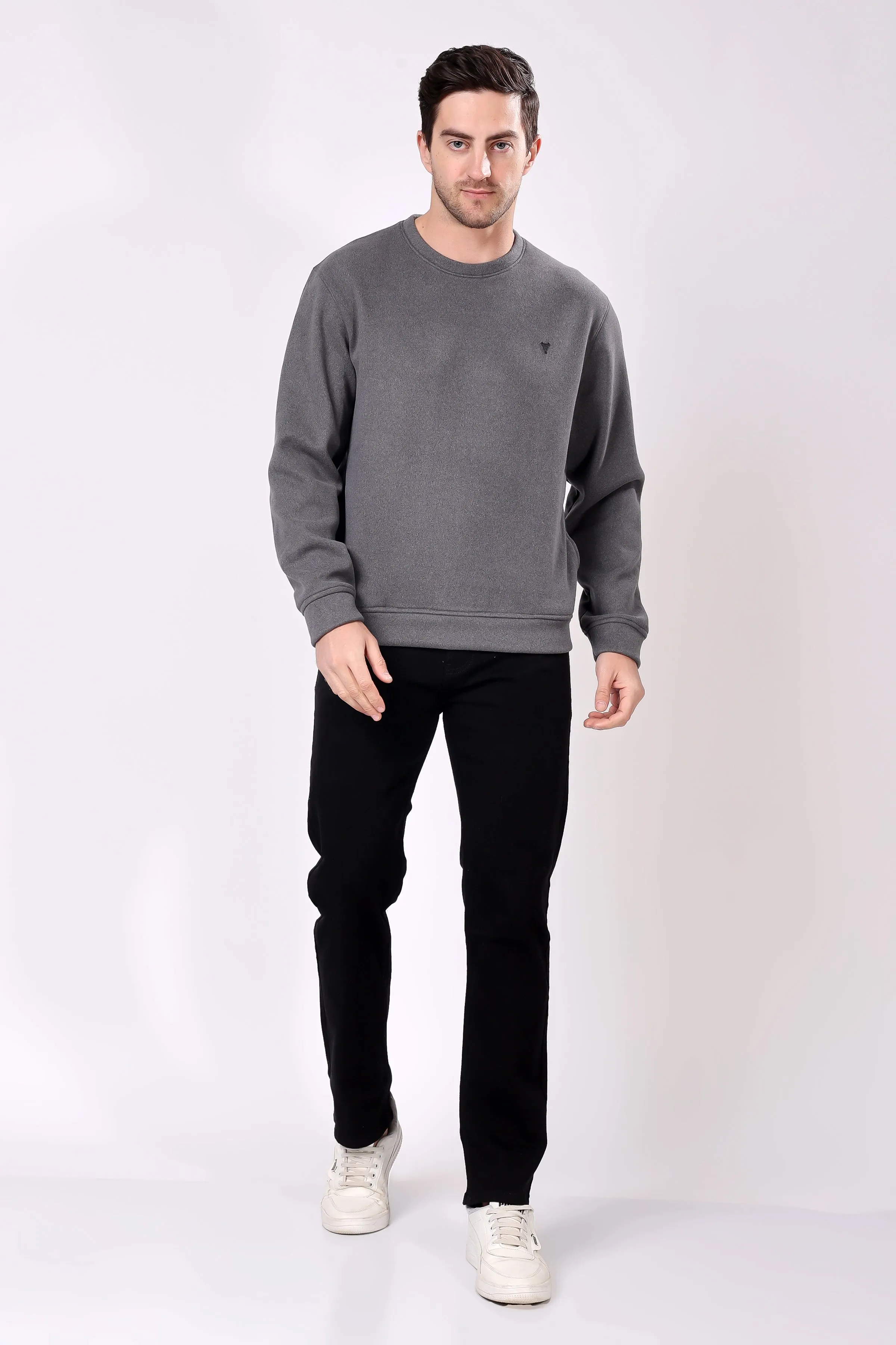 STYLOX Cotton Crew Neck Sweatshirt For Men