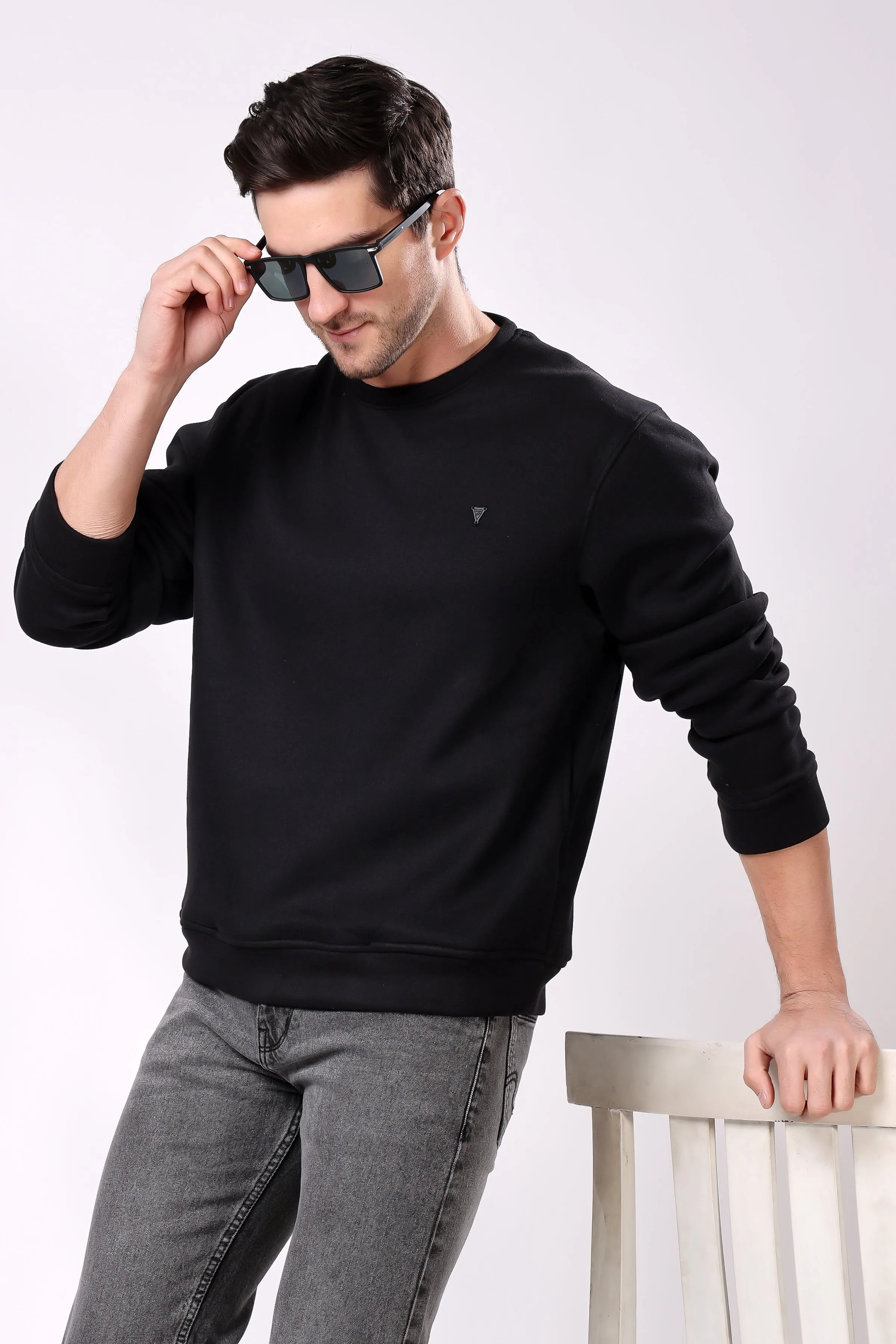 STYLOX Cotton Crew Neck Sweatshirt For Men