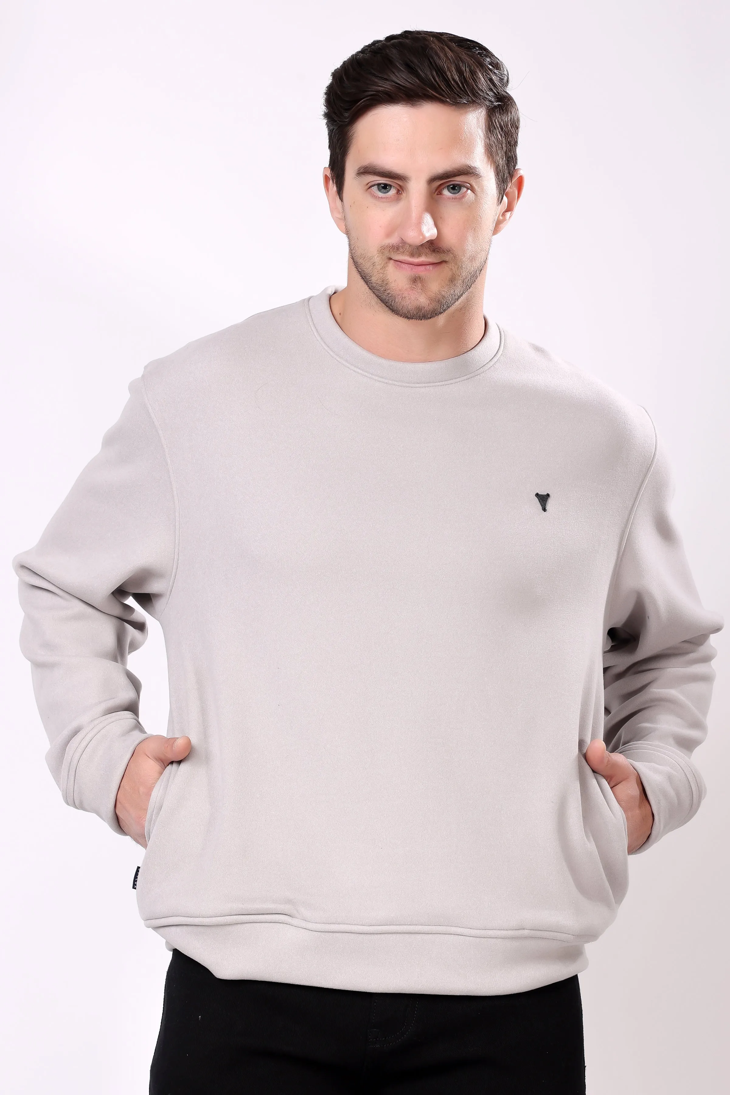 STYLOX Cotton Crew Neck Sweatshirt For Men