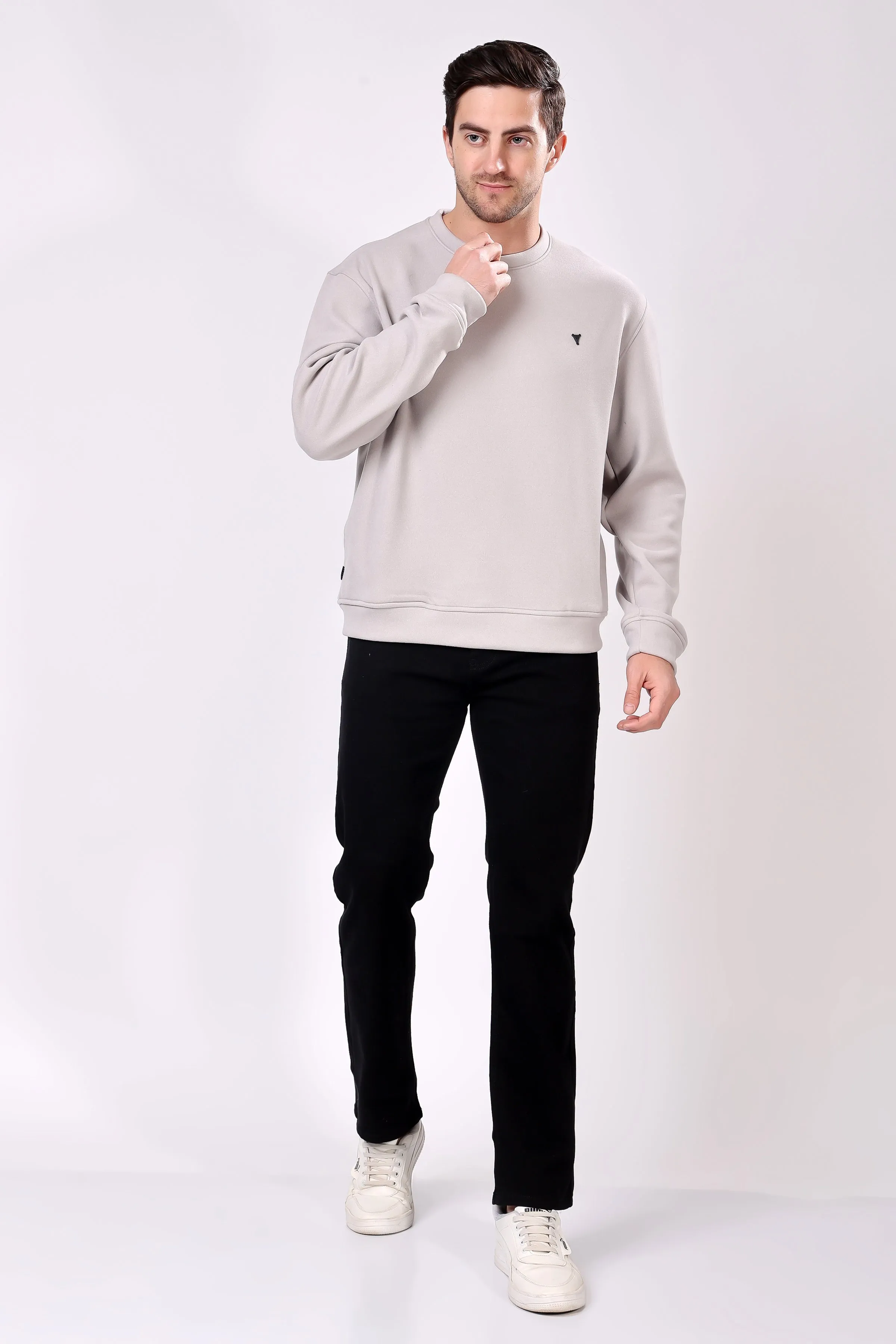 STYLOX Cotton Crew Neck Sweatshirt For Men