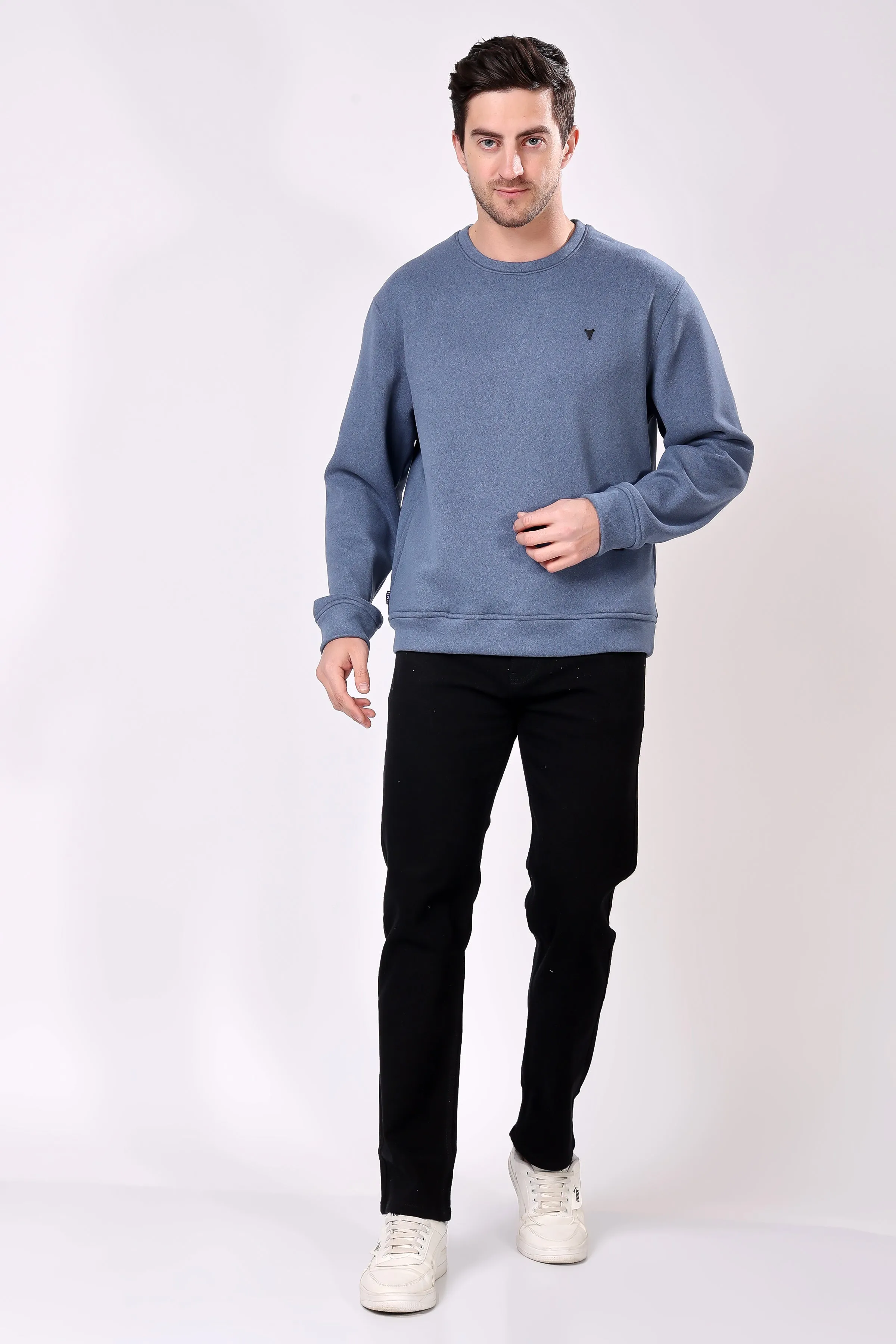 STYLOX Cotton Crew Neck Sweatshirt For Men