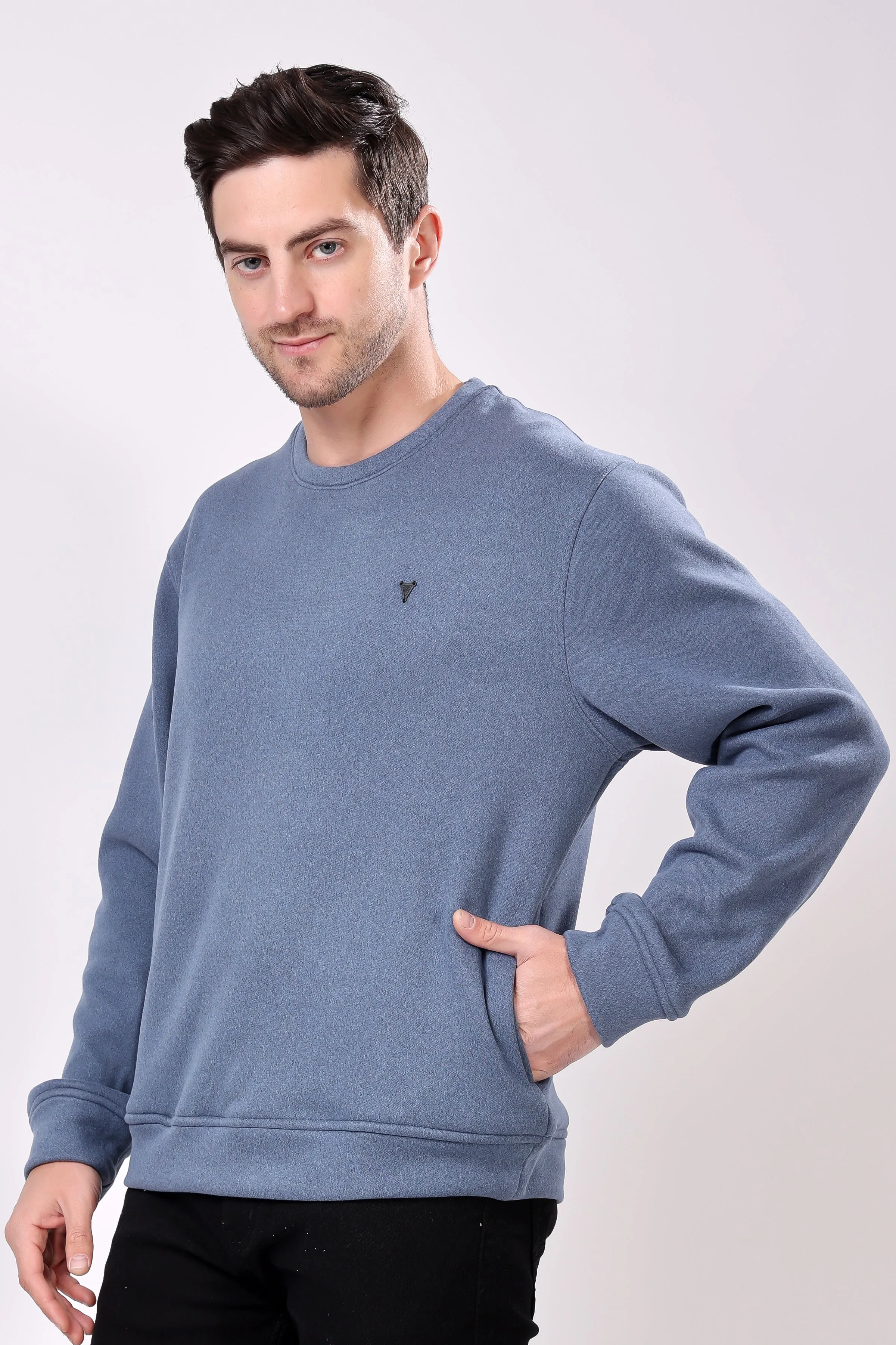 STYLOX Cotton Crew Neck Sweatshirt For Men