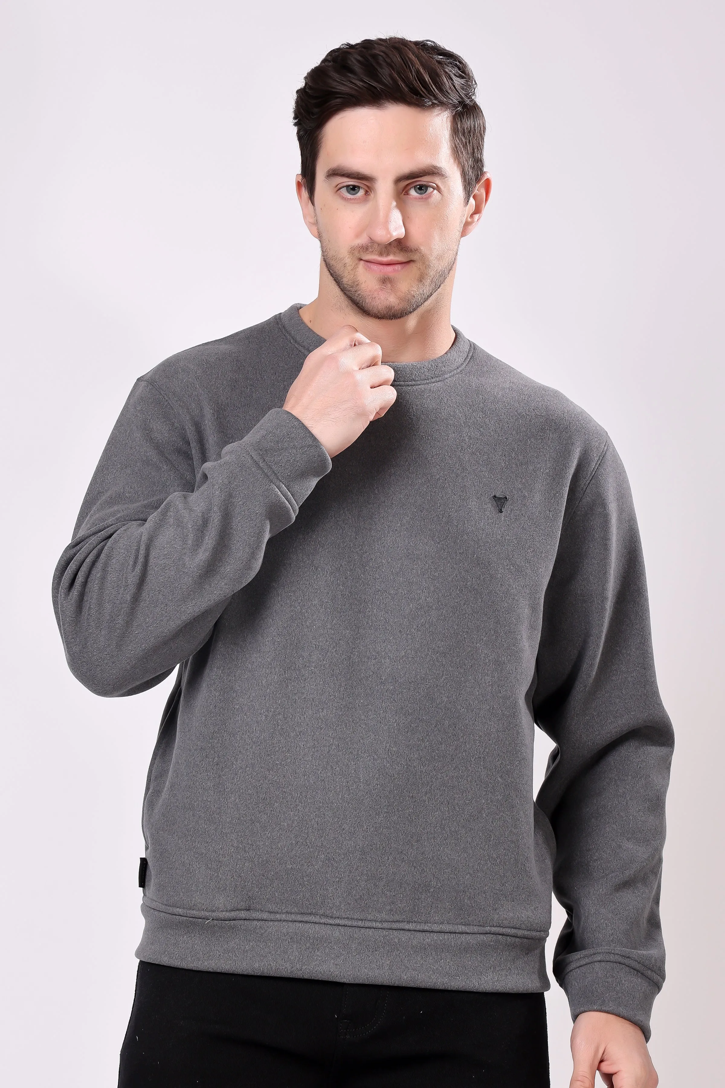 STYLOX Cotton Crew Neck Sweatshirt For Men