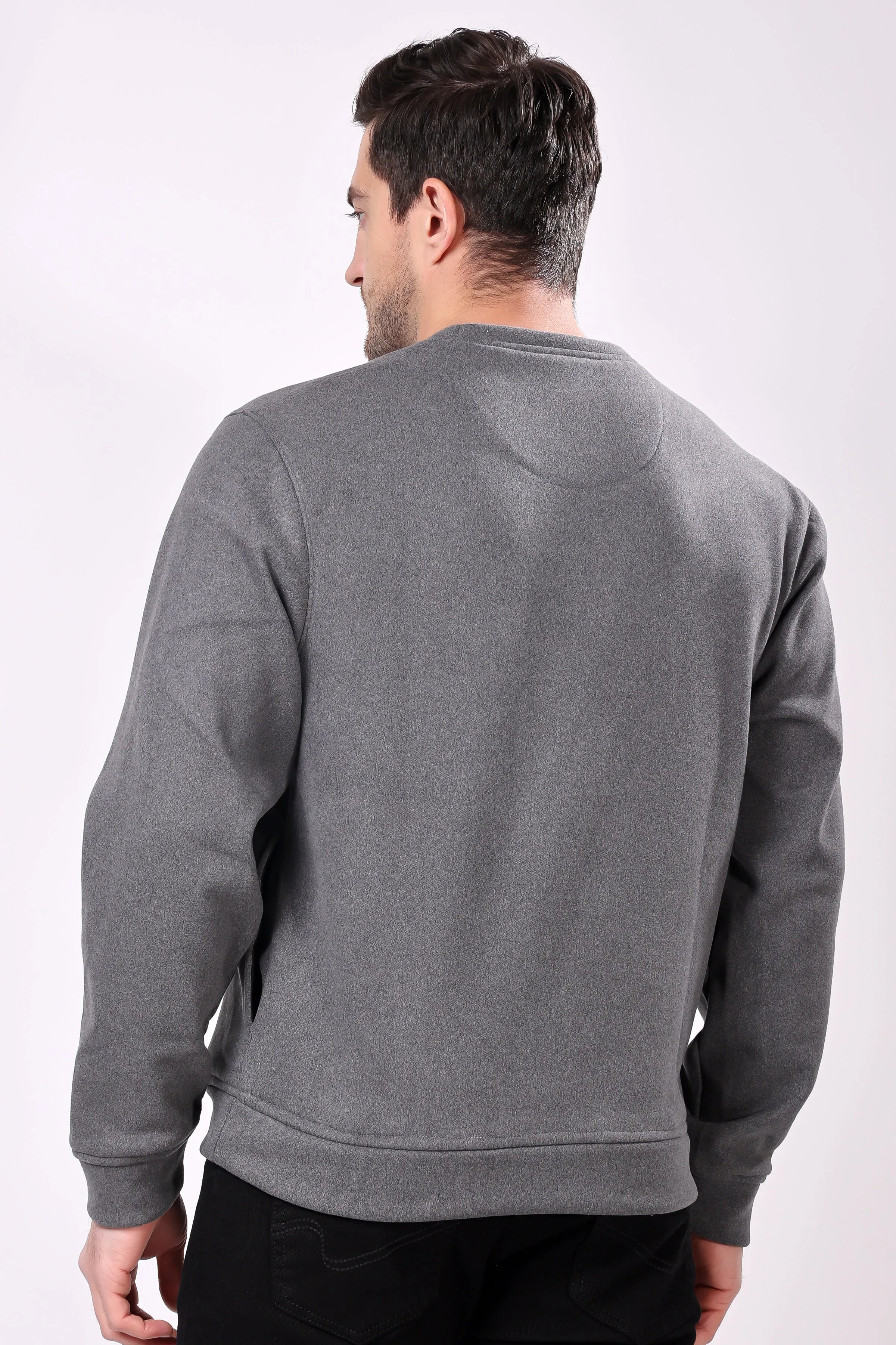 STYLOX Cotton Crew Neck Sweatshirt For Men