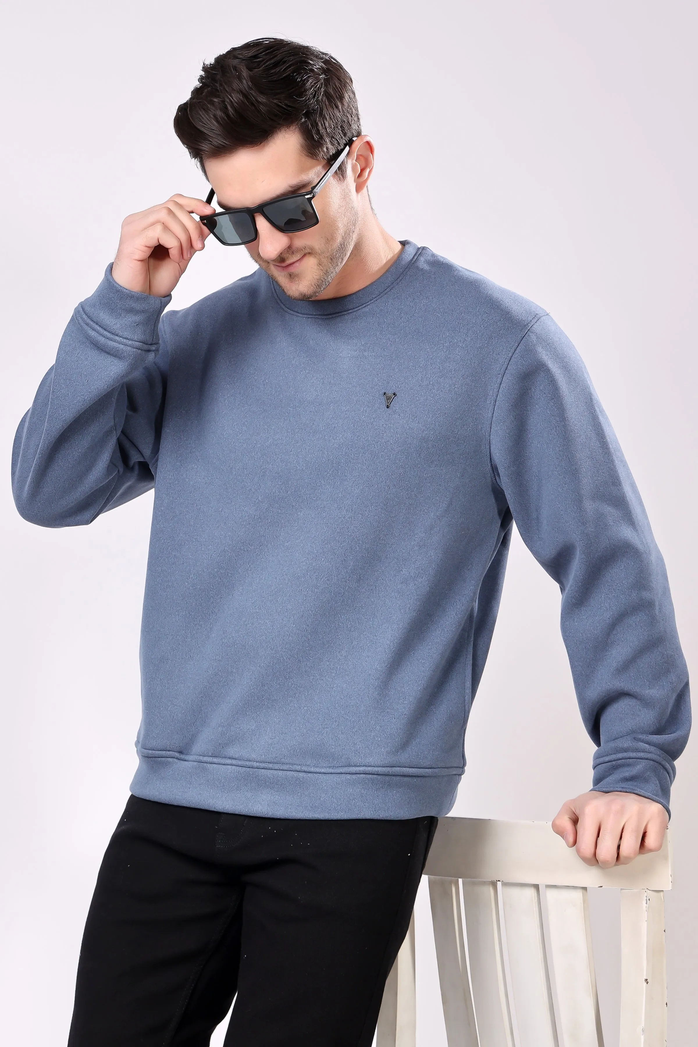 STYLOX Cotton Crew Neck Sweatshirt For Men