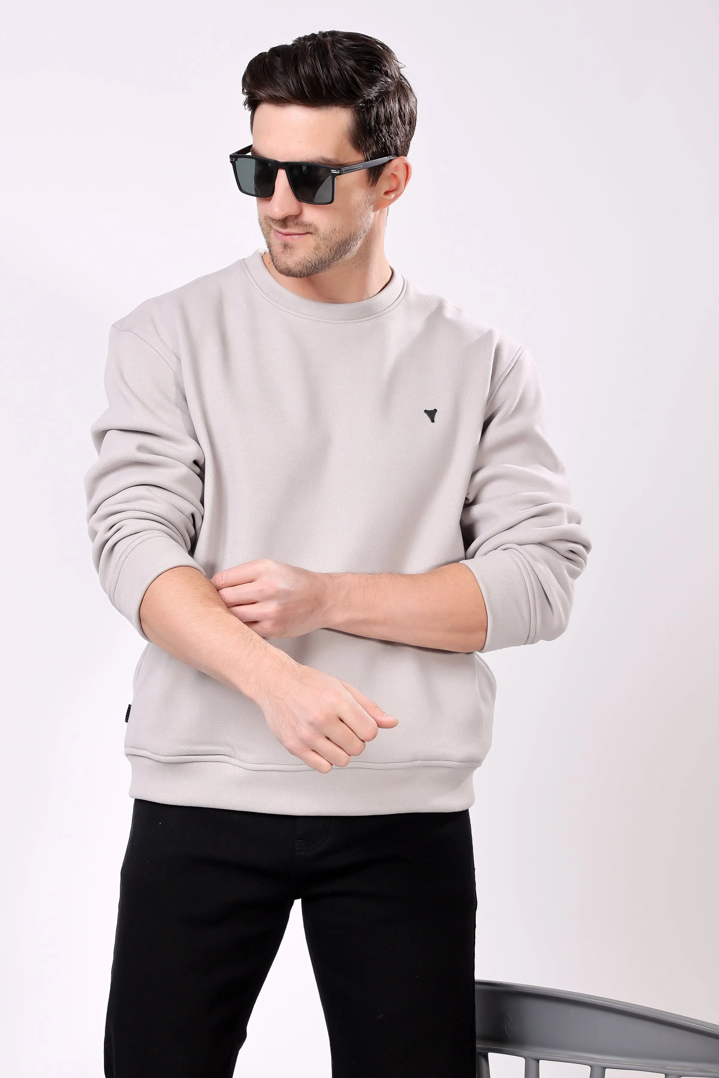 STYLOX Cotton Crew Neck Sweatshirt For Men