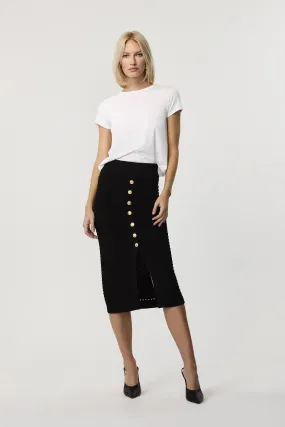 Tani Knit Black Pencil Skirt