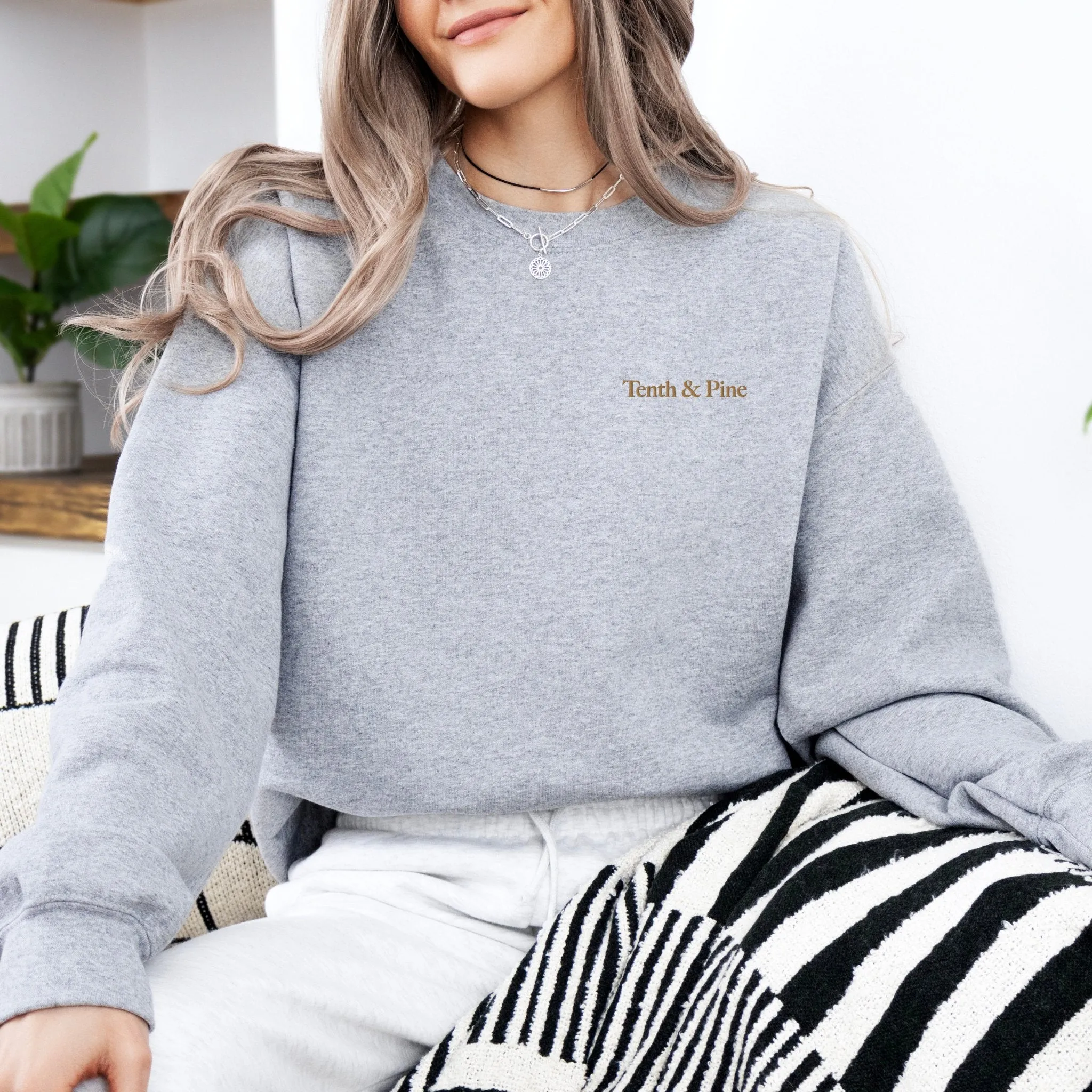 Tenth & Pine Embroidered | Adult Sweatshirt