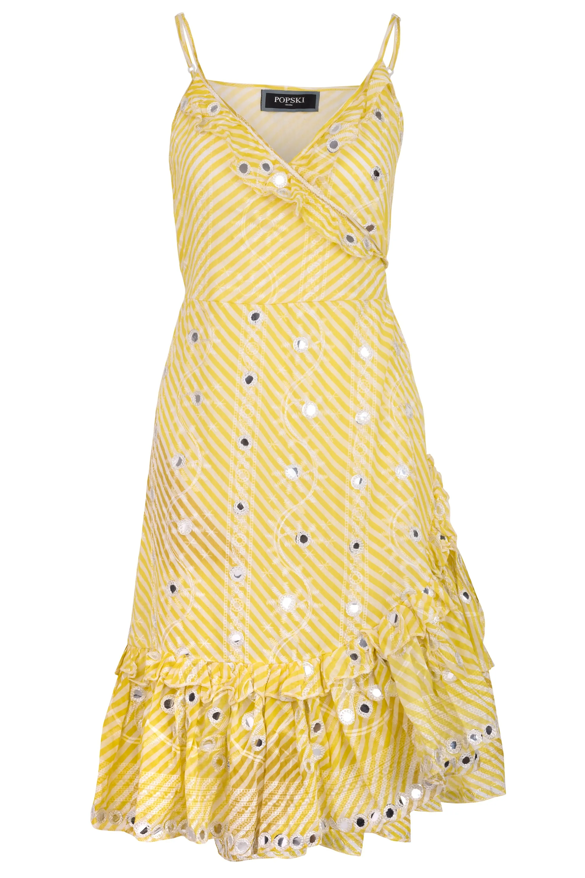 The Cami Wrap Dress in Yellow