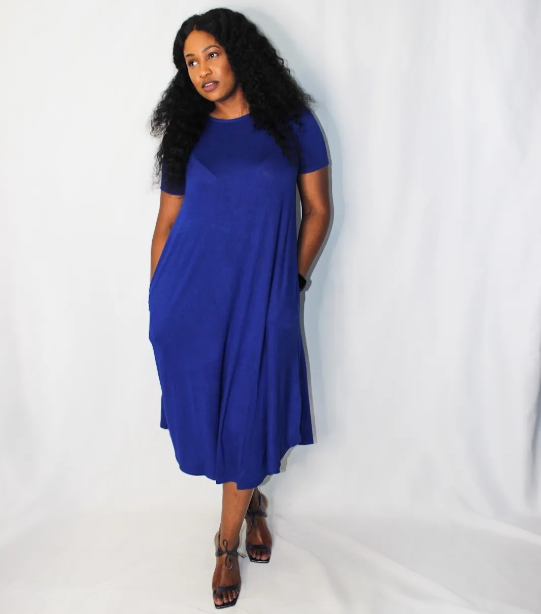 The Essential Dress-Bright Blue