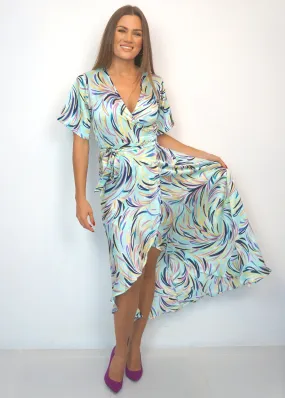 The Maxi Wrap Dress - Mint Summer