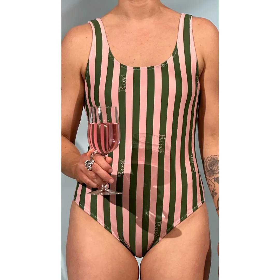 The Rosé Striped Swimsuit