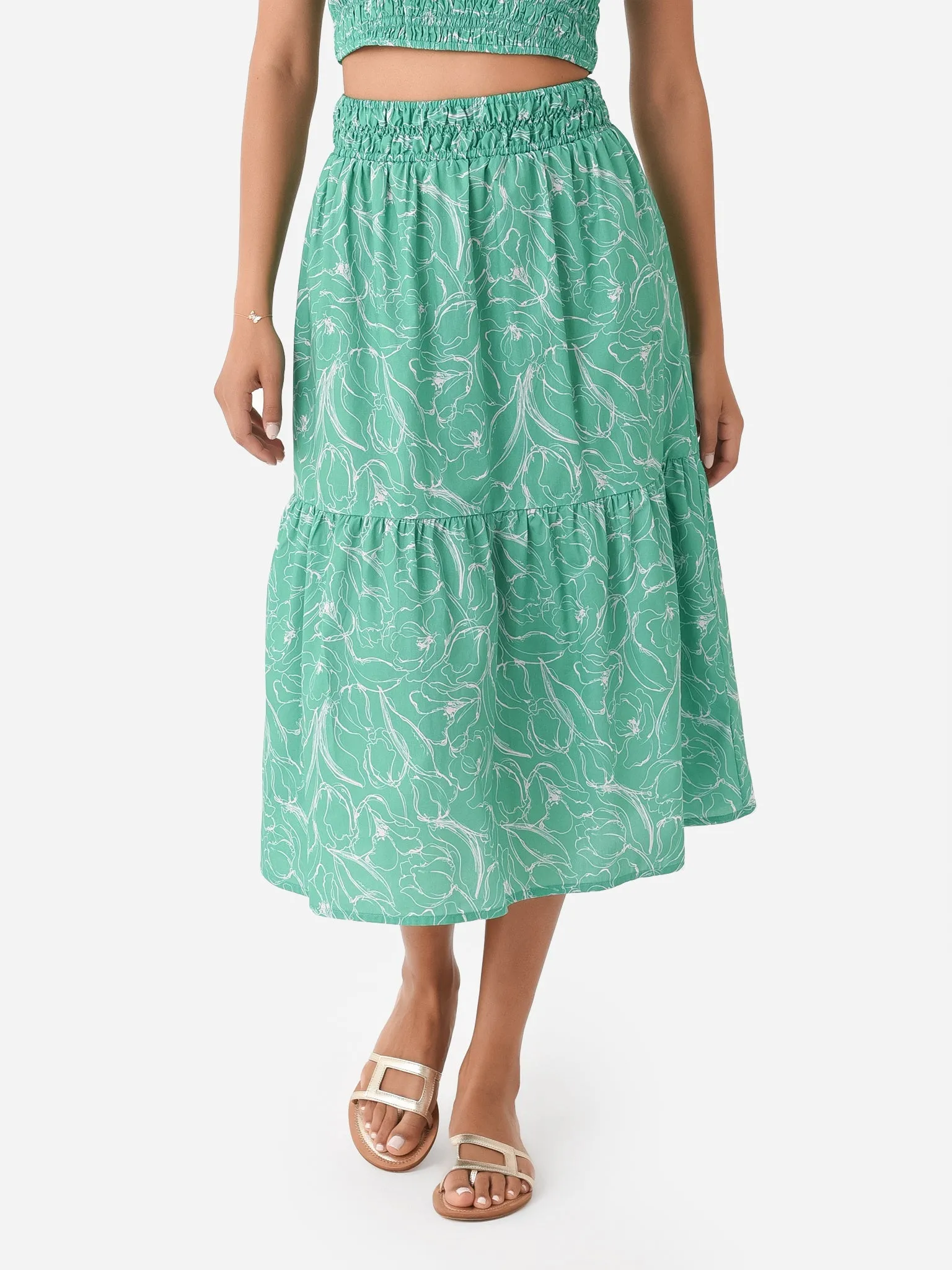 Thea Smocked Skirt