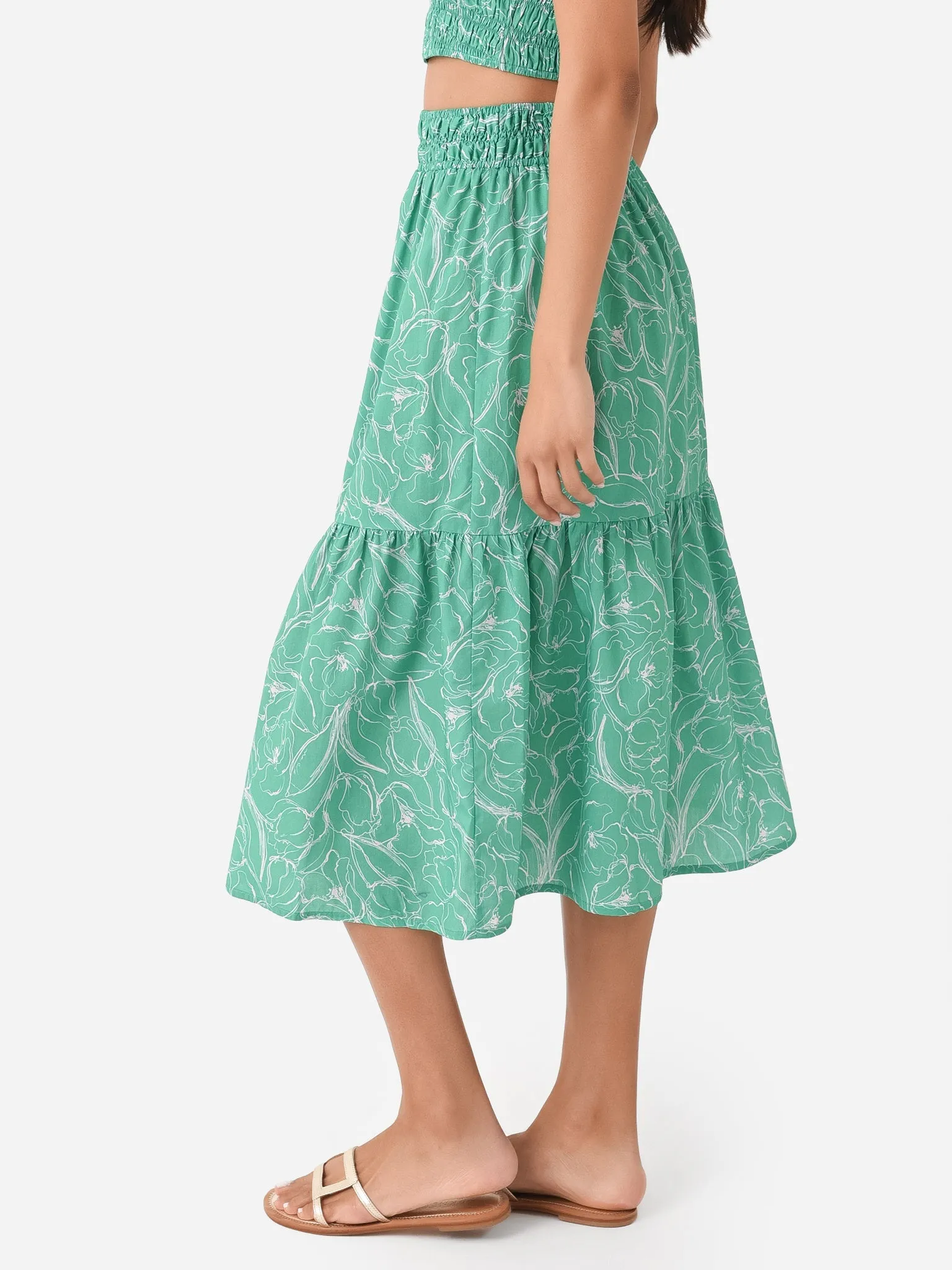 Thea Smocked Skirt