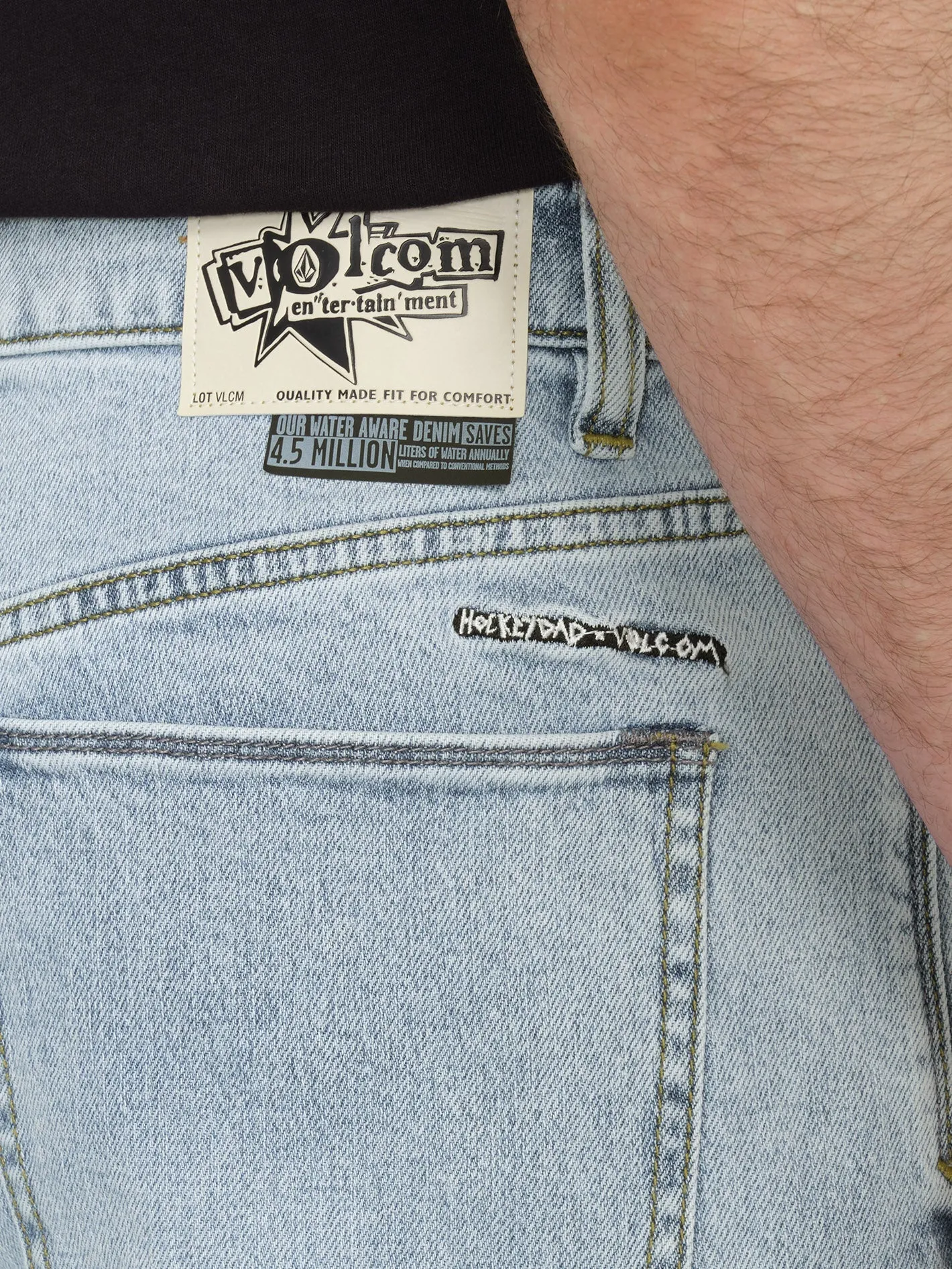 V Ent Hockey Dad Jeans - HEAVY WORN FADED