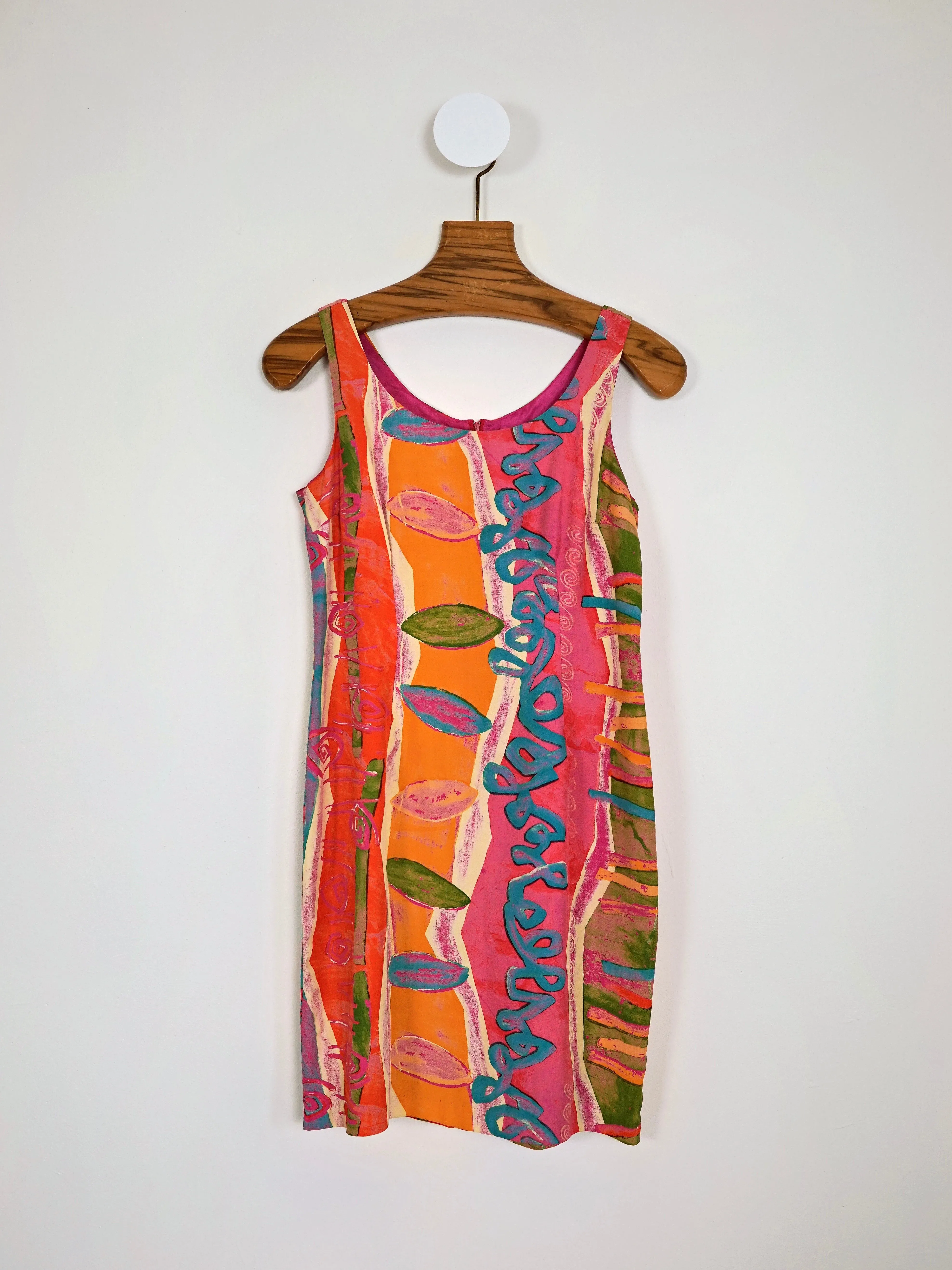 Vintage 80's Abstract Sheath Dress