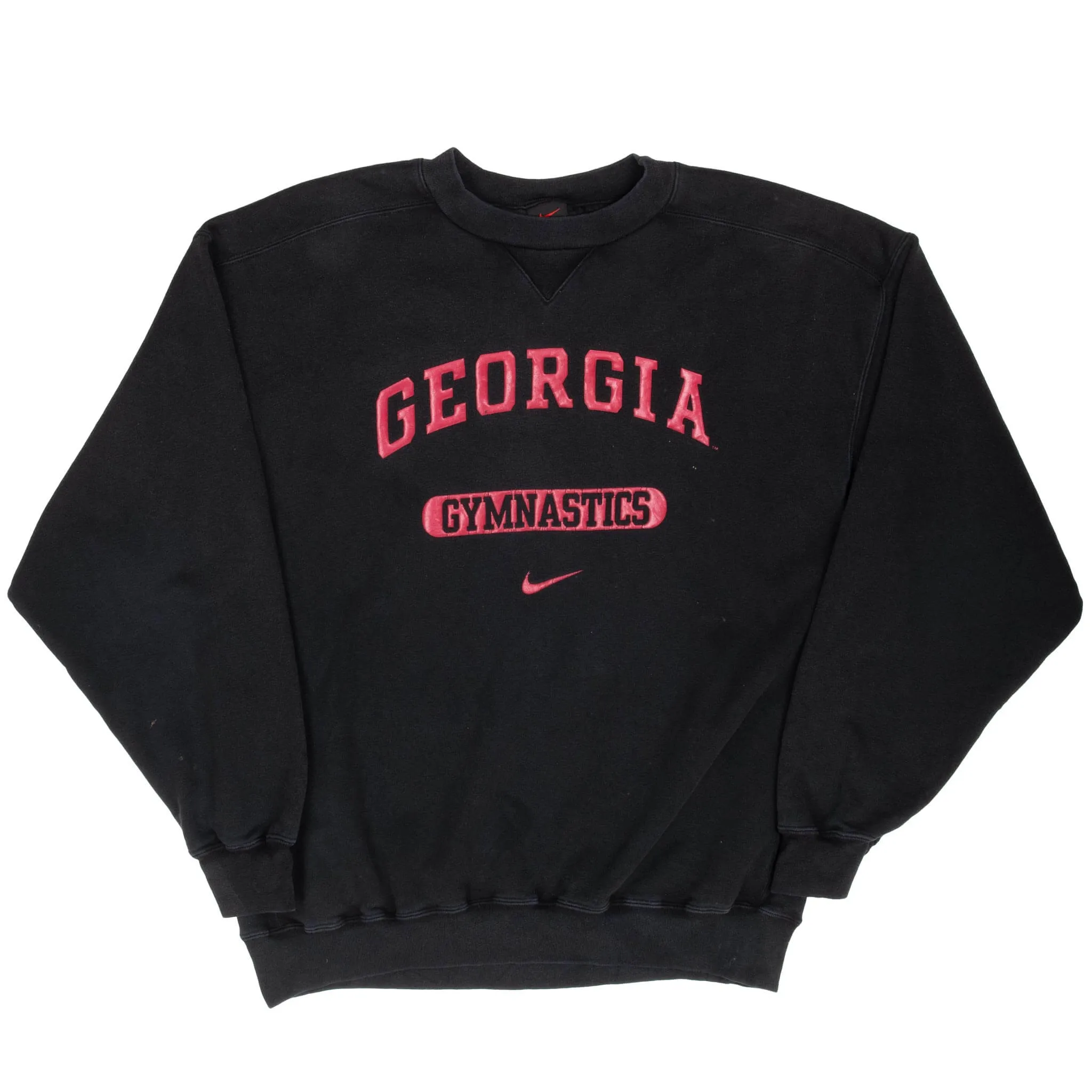 VINTAGE NCAA NIKE GEORGIA UNIVERSITY GYMNASTICS SWEATSHIRT 1990S MEDIUM