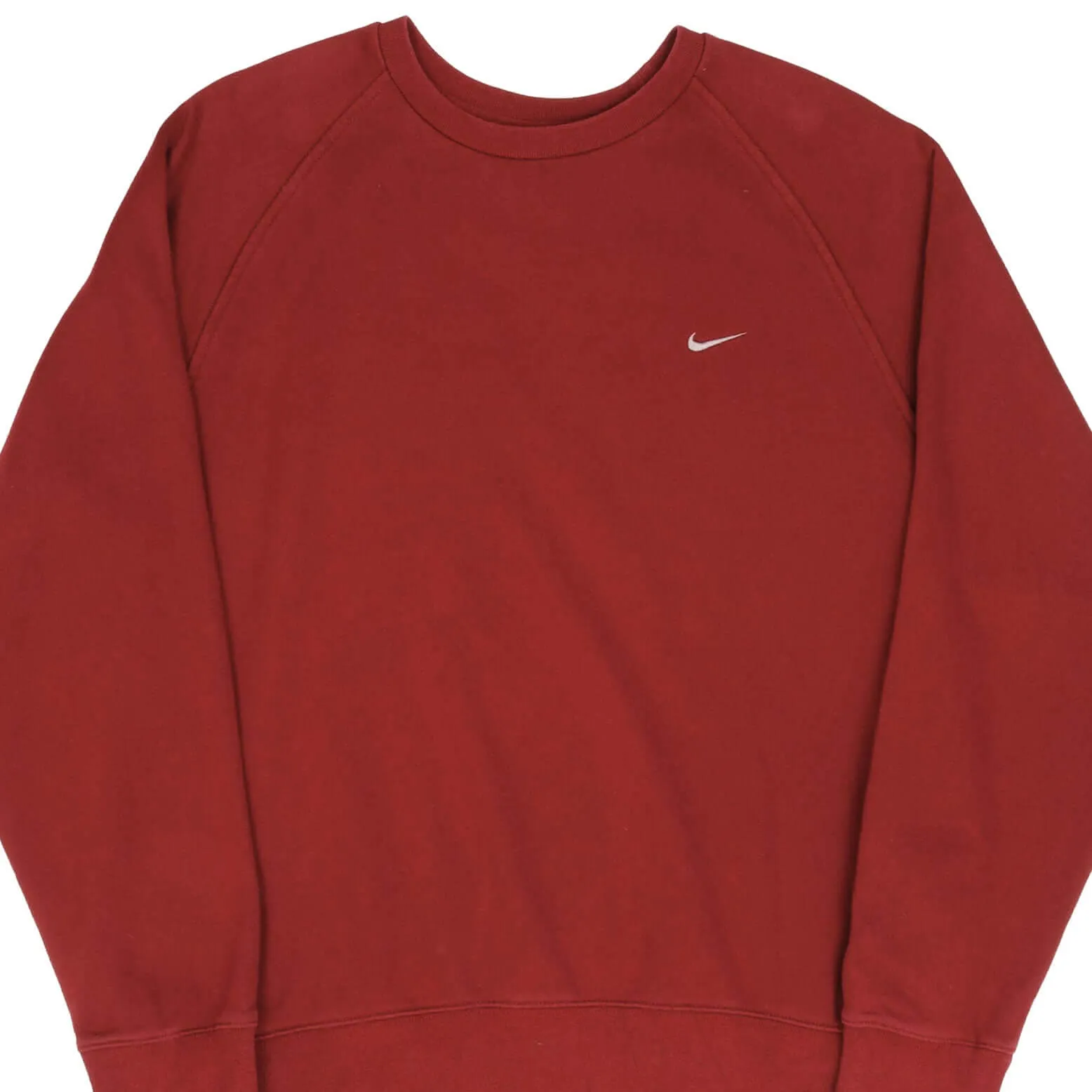 VINTAGE RED BURGUNDY NIKE CLASSIC SWOOSH SWEATSHIRT LATE 2000S SIZE LARGE