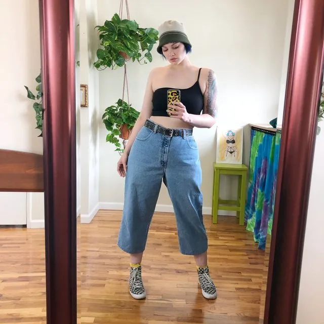 Vintage Wide Leg Jeans - 20W