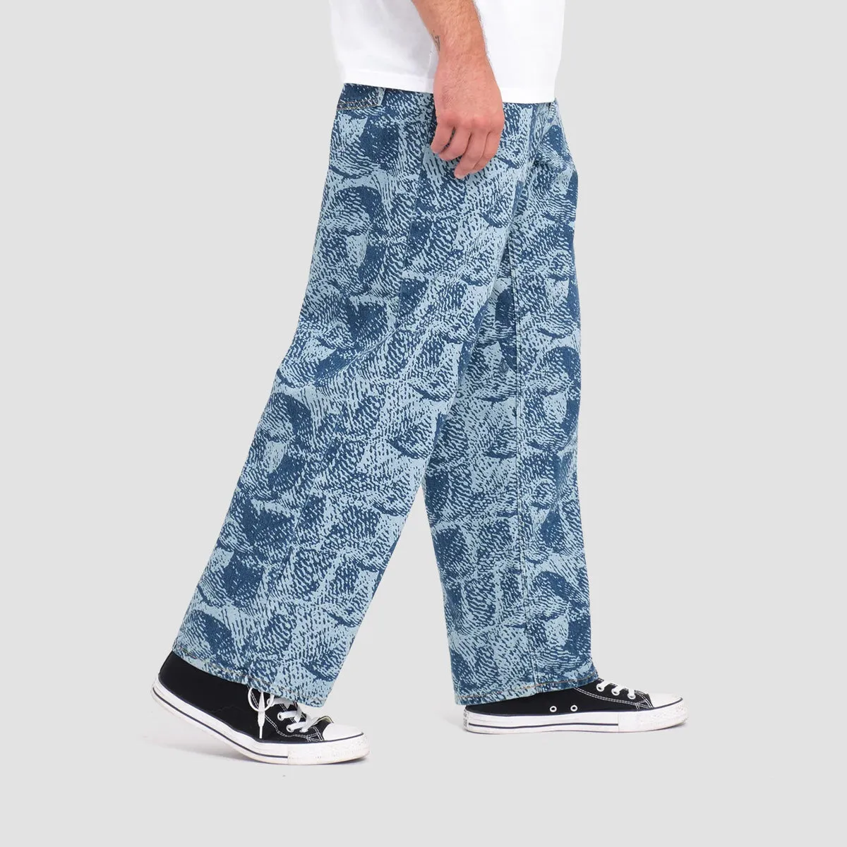 Volcom Fergadelic Loose Fit Jeans Road Sky