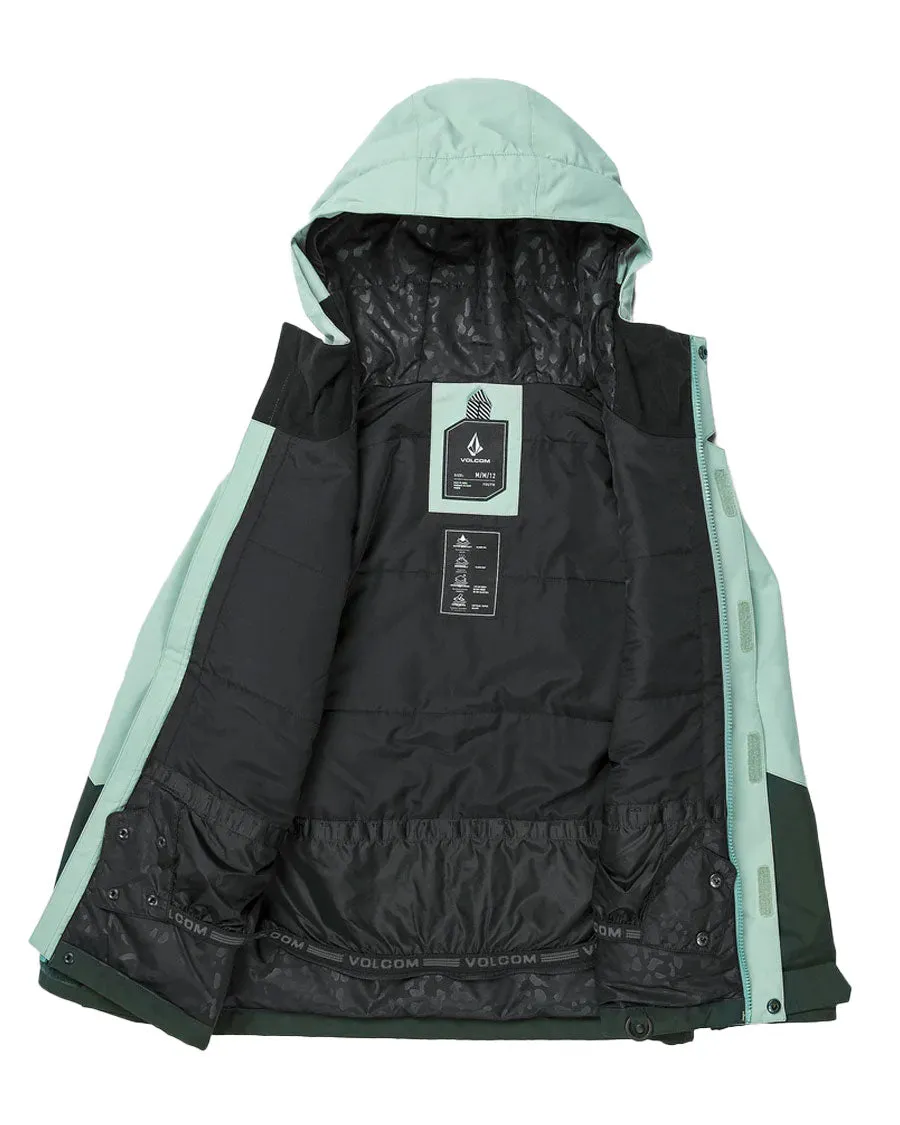 Volcom Kids' Sass'N'Fras Ins Jacket Agave Smp 2025