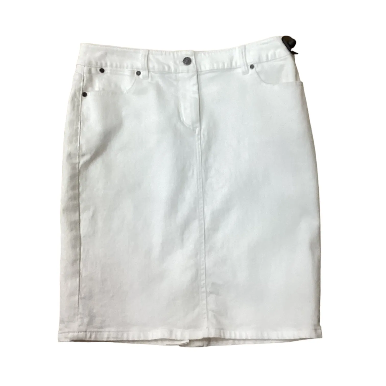 White Skirt Midi Talbots, Size 8