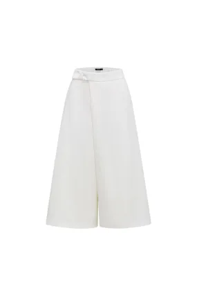 Wide Leg  Midi Skorts