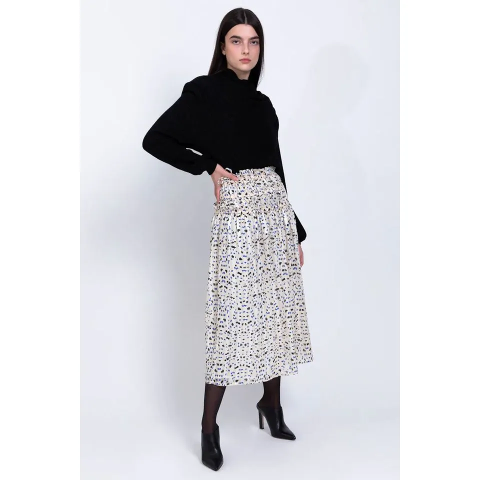 Wisteria Ivory Print Skirt