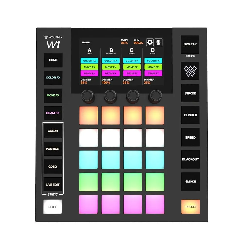 Wolfmix W1 Mk2 Standalone Performance DMX Lighting Controller